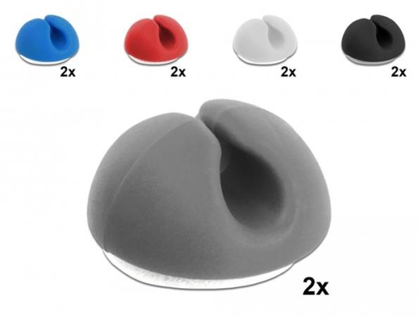 Delock Mini sada držáků kabelů, 10 ks, ve vybraných barvách 