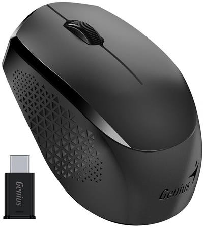 Genius NX-8000S Type-C, myš, bezdrátová, optická, 1200DPI, 3 tlačítka, USB-C, černá