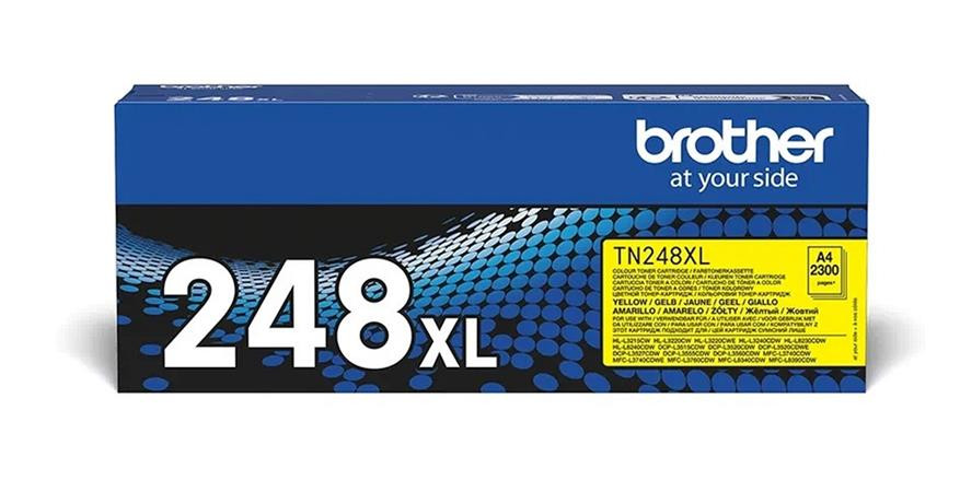Brother - TN248XLY,yellow toner (až 2 300 stran)