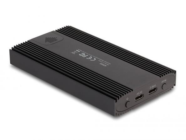 Delock Externí pouzdro USB 20 Gbps pro 2 x SSD M.2 NVMe PCIe se zásuvkovým konektorem USB Type-C™ a RAID - beznástrojový
