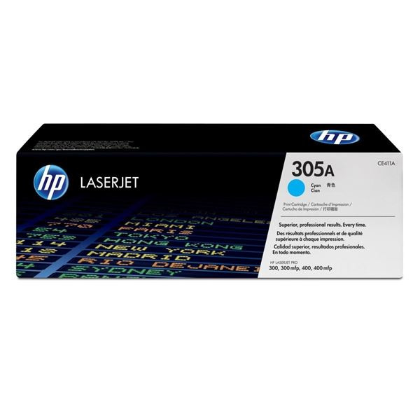 Toner HP CE411A, azurový