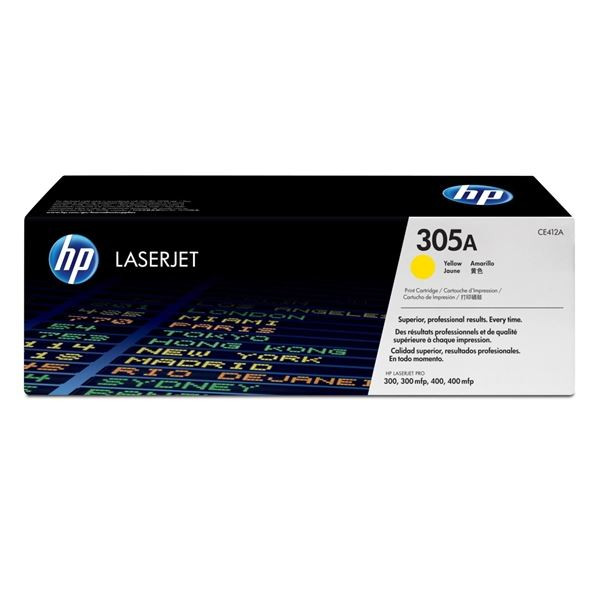Toner HP CE412A, žlutý