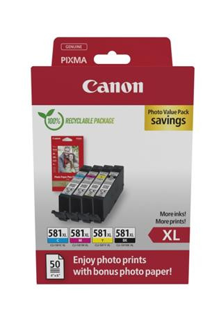 Canon cartridge INK CLI-581XL BK/C/M/Y PHOTO VALUE / 4x8,3ml