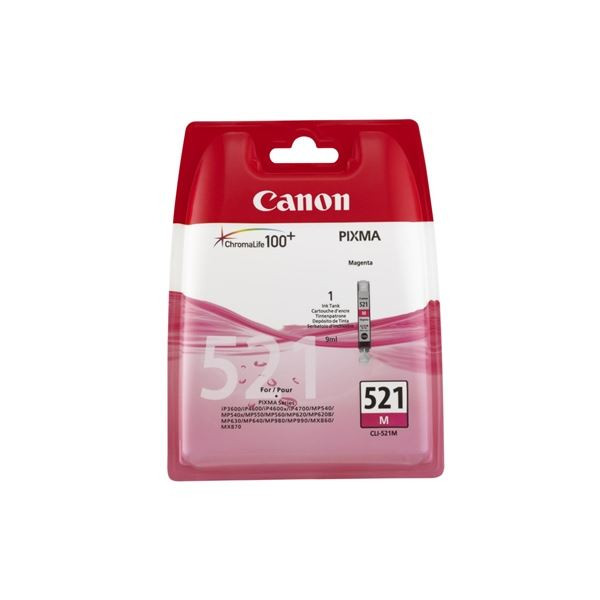 Inkoust Canon CLI-521M, purpurový