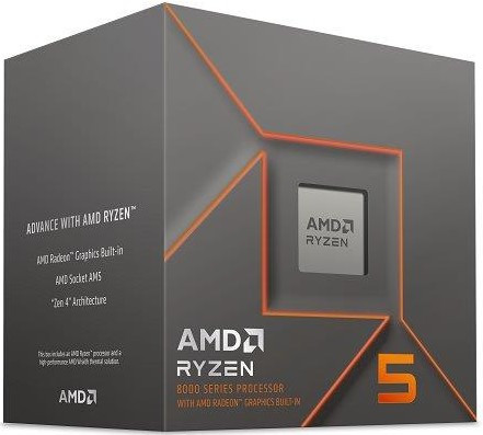 AMD Ryzen 5 6C/12T 8500G (3.5/5.0GHz,22MB,65W,AM5, AMD Radeon 740M Graphics) Box, chladič Wraith Stealth 