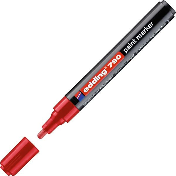 Lakový popisovač Edding 790, červený