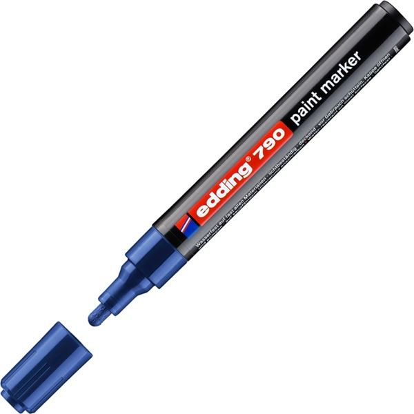 Lakový popisovač Edding 790, modrý