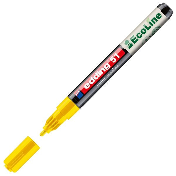 Lakový popisovač Edding EcoLine 51, žlutý