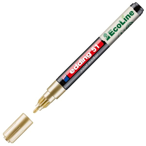 Lakový popisovač Edding EcoLine 51, zlatý