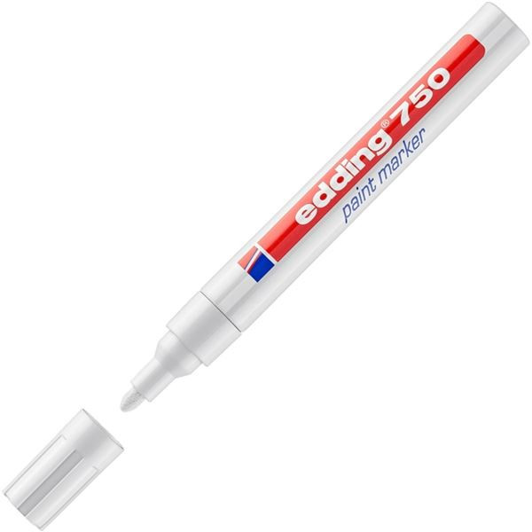 Lakový popisovač Edding 750, bílý