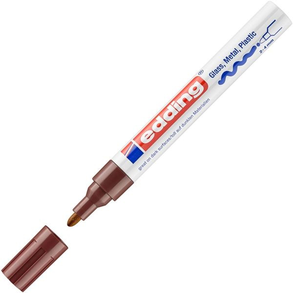 Lakový popisovač Edding 750,hnědý