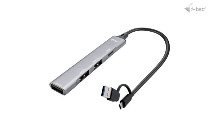 I-Tec USB-A/USB-C Metal HUB 1x USB-C 3.1 + 3x USB 2.0 