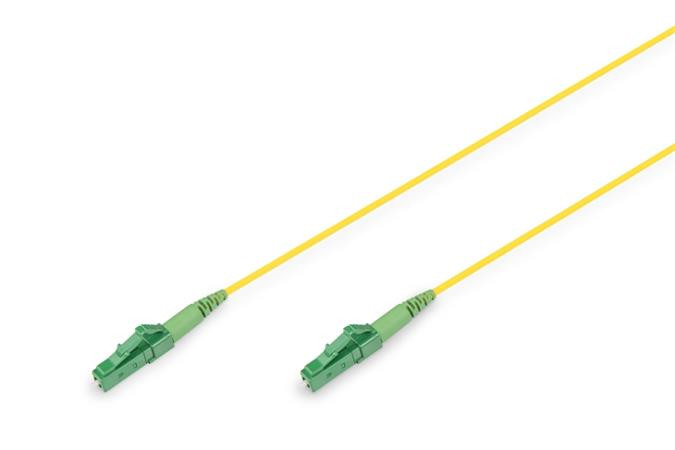 DIGITUS Fiber Optic simplex patch kabel, Singlemode, LC/APC - LC/APC, OS2, 9/125µ, 1 m