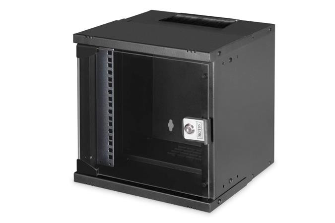 DIGITUS DN-49101 Nástěnná skříň 6U, SOHO PRO, nesmontovaná, 10", 325 x 315 x 300 mm, černá (RAL 9005)