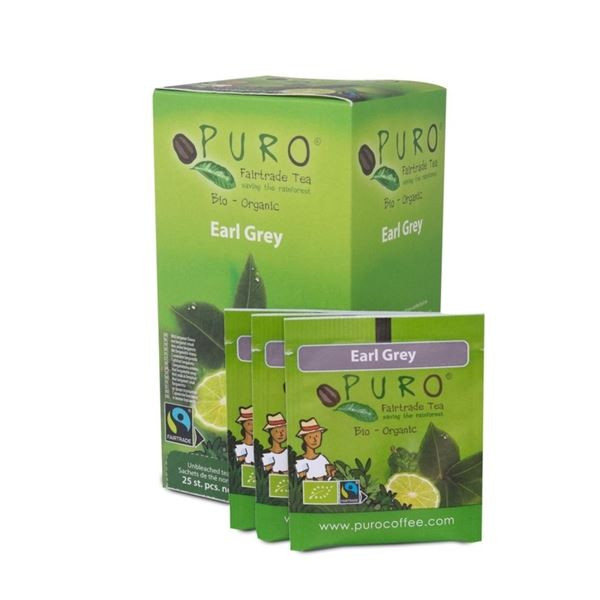 Černý čaj Puro - Earl Grey,Fairtrade,Bio,25x1,5 g