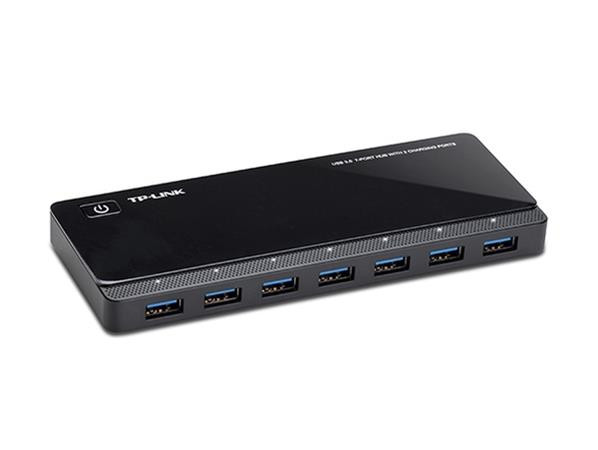 TP-Link UH720, 7 ports USB 3.0 Hub, Desktop, 2x nabíjecí port a 12V/2.4A power adapter included