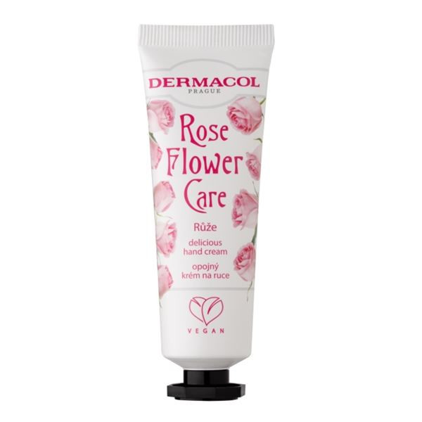 Krém na ruce Dermacol Flower care - Růže, 30ml