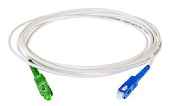 OPTIX SC/APC-SC/UPC FLEXI optický patch cord G.657B3 LSOH 2mm 7m bílý simplex