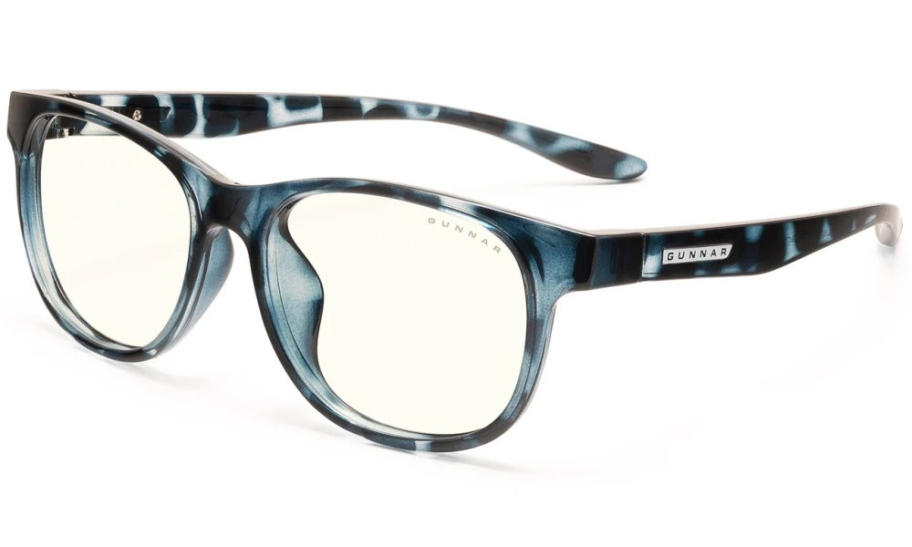 GUNNAR kancelářske/herní brýle  RUSH KIDS LARGE (8-12) NAVY TORTOISE čirá skla BLF 35 NATURAL focus