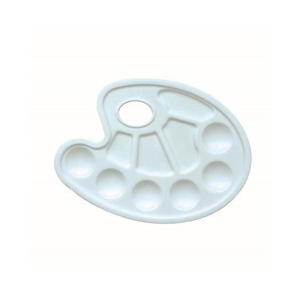 Malířská paleta Cricco, 10 misek, bílá