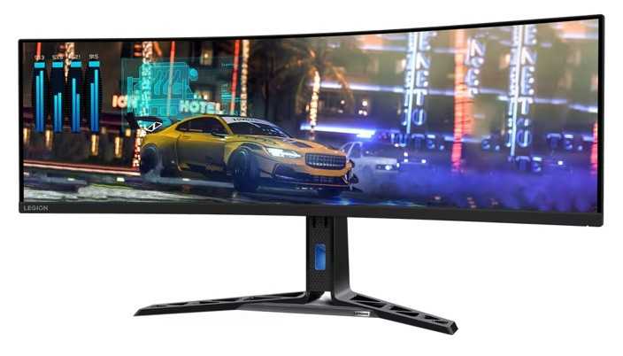 Lenovo LEGION R45w-30   VA/44,5"/5120x1440/32:9//3000:1/1ms/až170Hz/až500nitů/2xHDMI+1xDP/RJ45/USB HUB/VESA/Pivot/prohlý