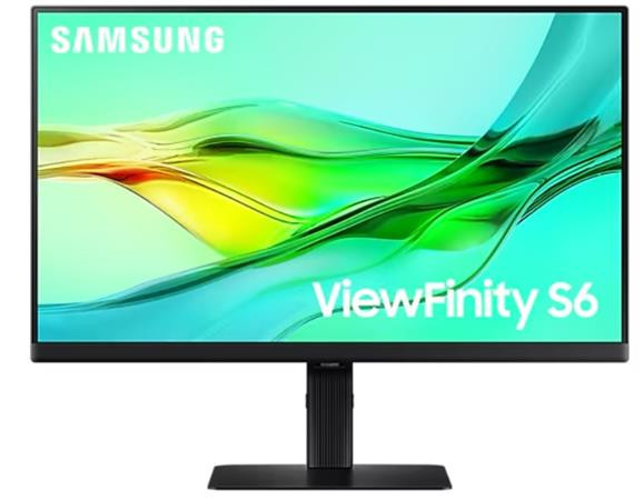 Samsung MT LED LCD monitor ViewFinity S6 (S60UD) 24",IPS,2560×1440,5ms,350cd/m2,HDMI,DP,3xUSB,USB-C,RJ45,Pivot,Tilt   