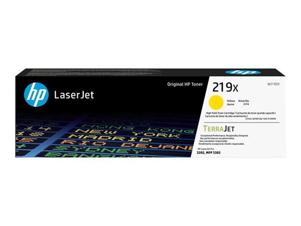 HP toner 219X/High Yield Yellow/2500 stran
