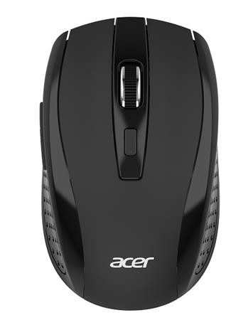 Acer myš bezdrátová MX202 Black - RF 2.4 GHz dongle,1000/1200/1600dpi,6 tlačítek,54g (bez baterií), retail pack