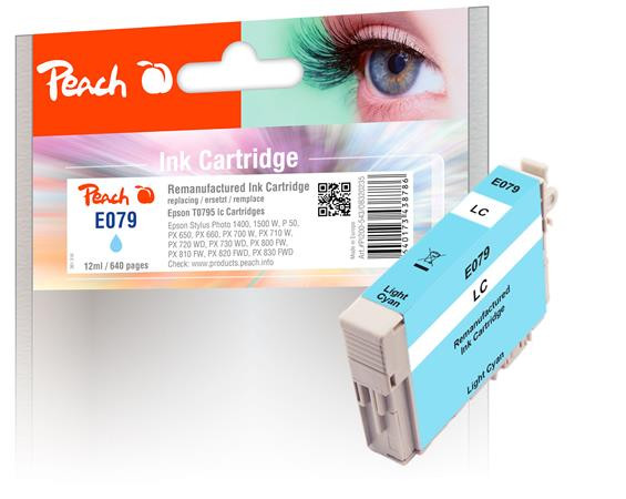 PEACH kompatibilní cartridge Epson T0795, light cyan, 12 ml