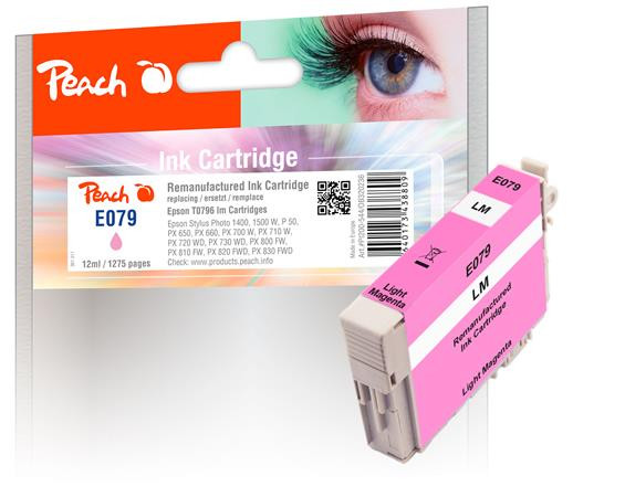 PEACH kompatibilní cartridge Epson T0796, light magenta, 12 ml