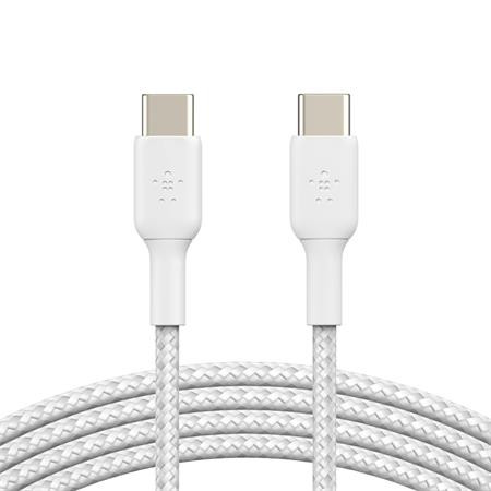 Belkin BOOST CHARGE™ USB-C/USB-C kabel, 1m, bílý - odolný - 2pack