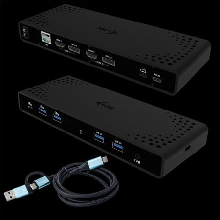I-tec Universal Dual 4K Display Docking Station, Power Delivery 85W 