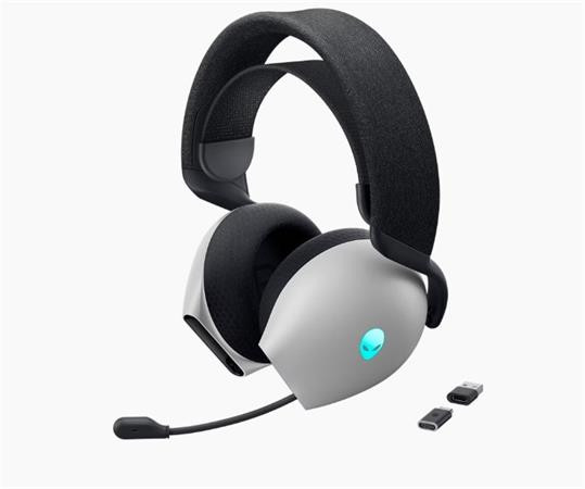 Alienware Tri-Mode Wireless Gaming Headset - AW725H (Lunar Light)