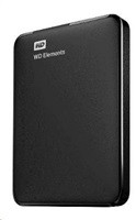 WD Elements Portable 2TB, Externí HDD, USB 3.0, černá