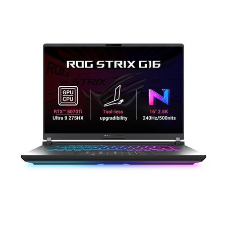 ASUS ROG Strix G16 - Ultra 9 Processor 275HX/32GB/1TB SSD/RTX 5070ti 12GB/16"/2,5K/IPS/240Hz/2y PUR/bez OS/šedá