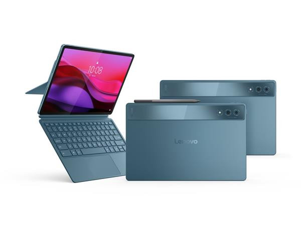Lenovo YOGA TAB PLUS   Snapdragon 8 G3/16GB/256GB/12,7" 3K/LTPS/až 900nitů/TOUCH/2x 13MP/KBRD+pero/FPR/Android 14/teal
