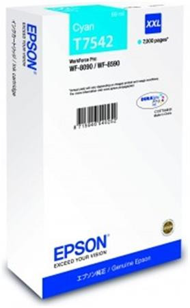 EPSON cartridge T7542 cyan  XXL (WF-8x90)