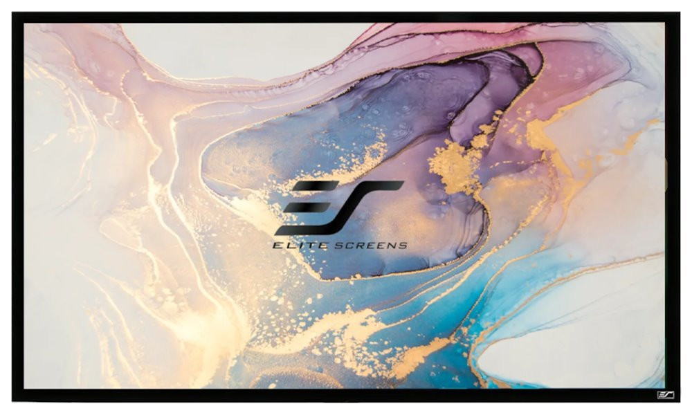 ELITE SCREENS plátno v pevném rámu 180" (457,2cm)/ 16:9/ 224,3×398,5cm/ gain 1.1/ rám černý 6cm/ CineWhite