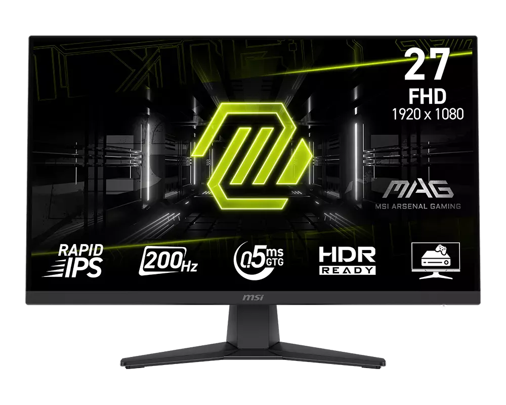 MSI Gaming monitor MAG 272F 27" Rapid IPS/FHD/200Hz/0,5ms/HDMI/DP/černá