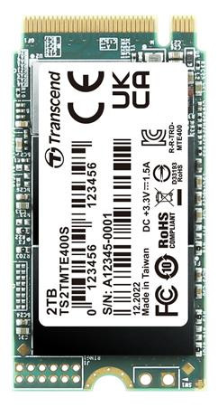 Transcend MTE400S 2TB SSD disk M.2 2242, NVMe PCIe Gen3 x4  2,000MB/s R 1,700MB/s W