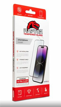 SWISSTEN RAPTOR DIAMOND ULTRA CLEAR 3D TEMPEROVANÉ SKLO PRO APPLE IPHONE 16 PRO ČERNÉ