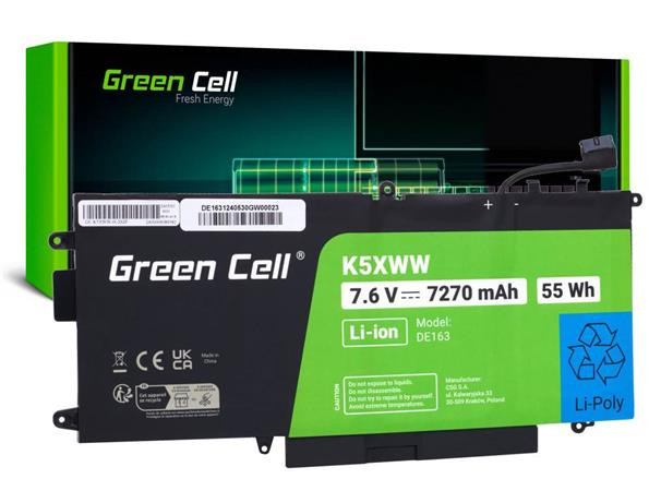Green Cell Laptop Akku K5XWW für Dell Latitude 7390 2-in-1 5289 7389