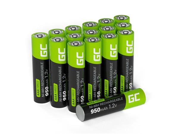 Green Cell 16x Dobíjecí baterie AAA R3 950mAh Ni-MH 