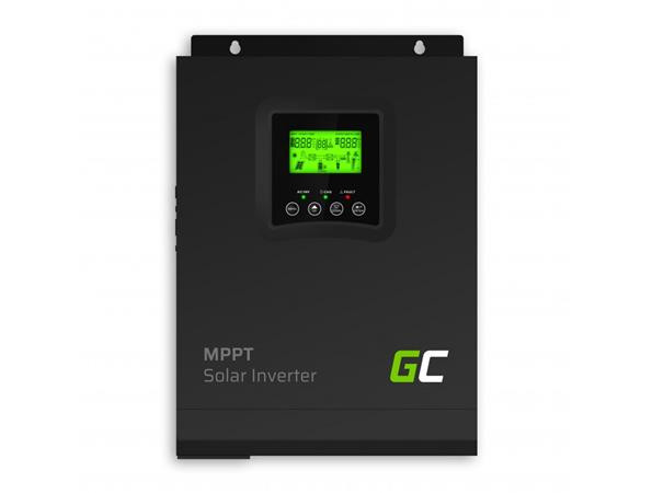 Green Cell - Solární invertor Off Grid Invertor s MPPT solární nabíječkou 12VDC 230VAC 1000VA / 1000W čistá sinusovka