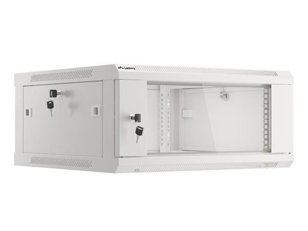 LANBERG RACKOVÁ SKŘÍŇ 19" PRO MONTÁŽ NA STĚNU 4U/600X600 (v rozloženém stavu) V2 ŠEDÁ 