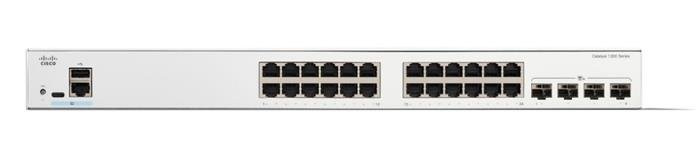 Cisco Catalyst switch C1300-24P-4G (24xGbE,4xSFP,24xPoE+,195W,fanless) - REFRESH