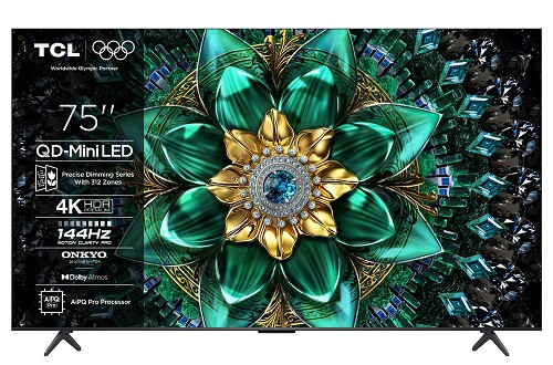 TCL 75Q6C SMART TV 75" QLED/4K UHD/Mini LED/144Hz/4xHDMI/USB/LAN/GoogleTV