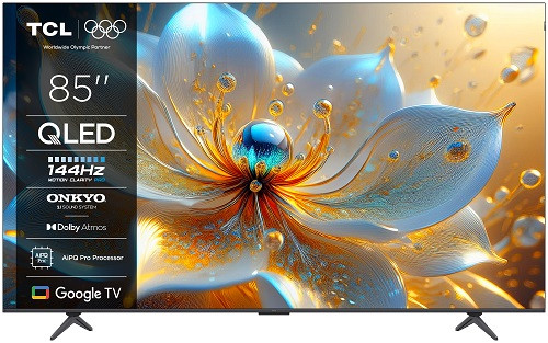 TCL 85T8C SMART TV 85" QLED/4K UHD/Direct LED/144Hz/4xHDMI/USB/LAN/GoogleTV