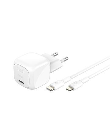 Belkin BOOST CHARGE™ 30W USB-C Power Delivery PPS nástěnná nabíječka + 1m USB-C na lightning kabel, bílá