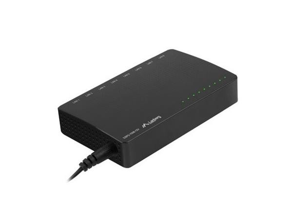 LANBERG SWITCH  DSP2-1008-12V 8X 1GB/S UNMANAGED GIGABIT ETHERNET DESKTOP 12V